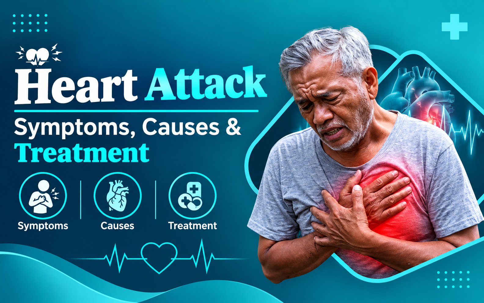 Heart Attack: Symptoms, Causes and Treatment