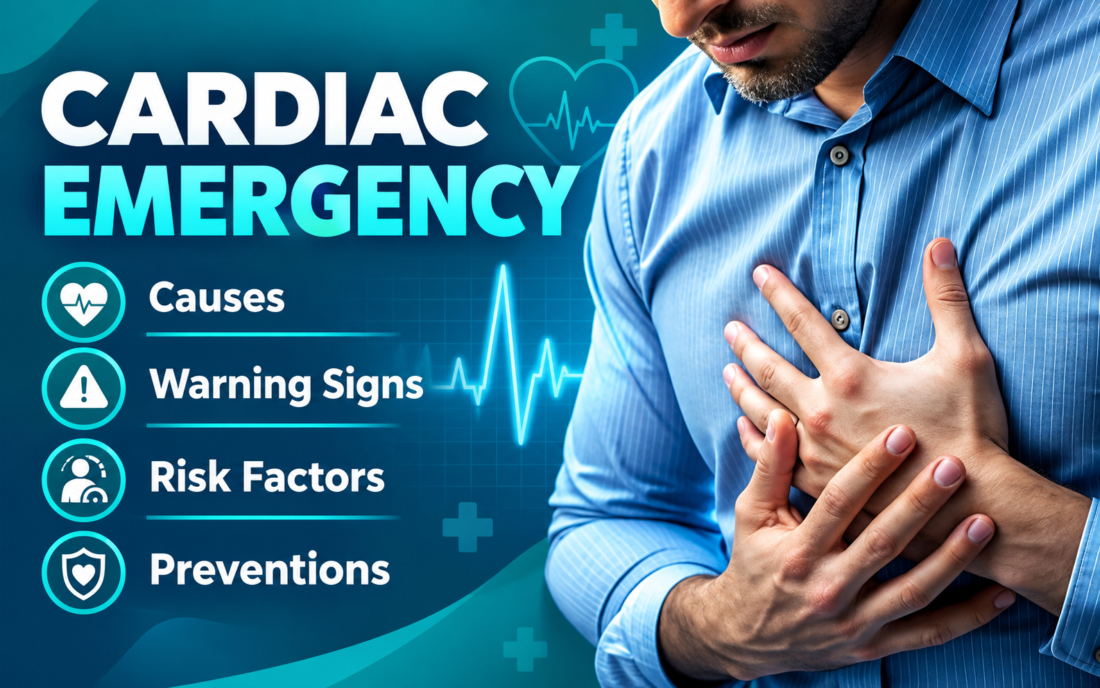 Cardiac Emergency: Causes, Warning Signs, Risk Factors & Prevention