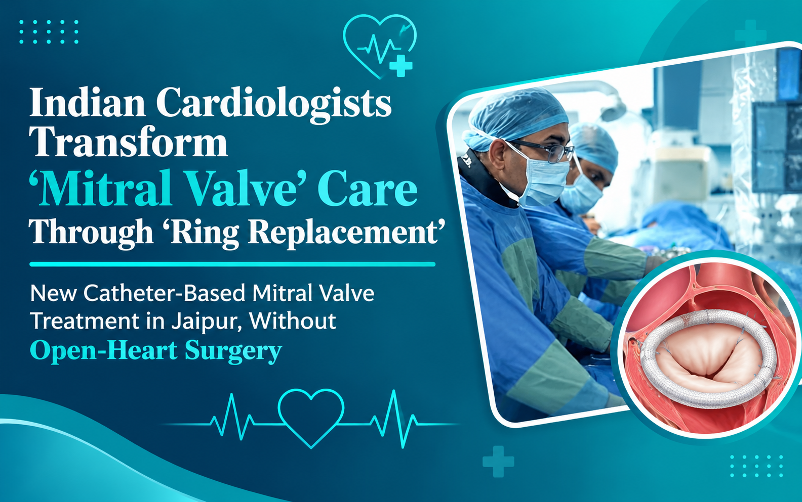 TMVR in Ring: New Catheter-Based Mitral Valve Treatment in Jaipur, Without Open-Heart Surgery