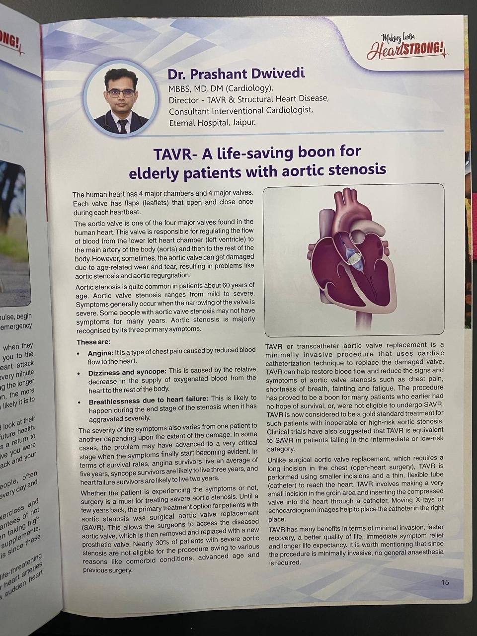 TAVR - A life-saving boon for elderly patients with aortic stenosis