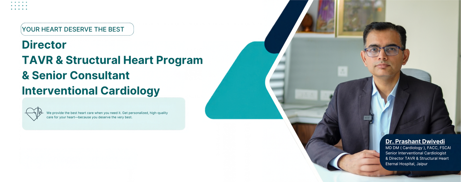 Dr. Prashant Dwivedi - Best Interventional Cardiologist in Jaipur performing advanced cardiac procedures